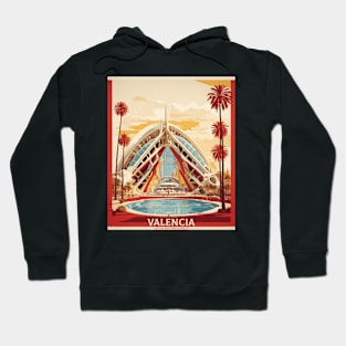 City of Arts and Sciences Valencia Spain Travel Tourism Retro Vintage Hoodie